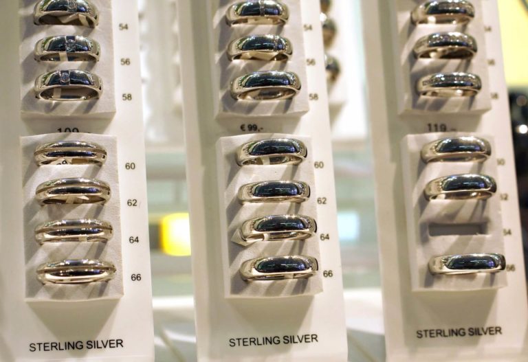 sterling silver wedding rings