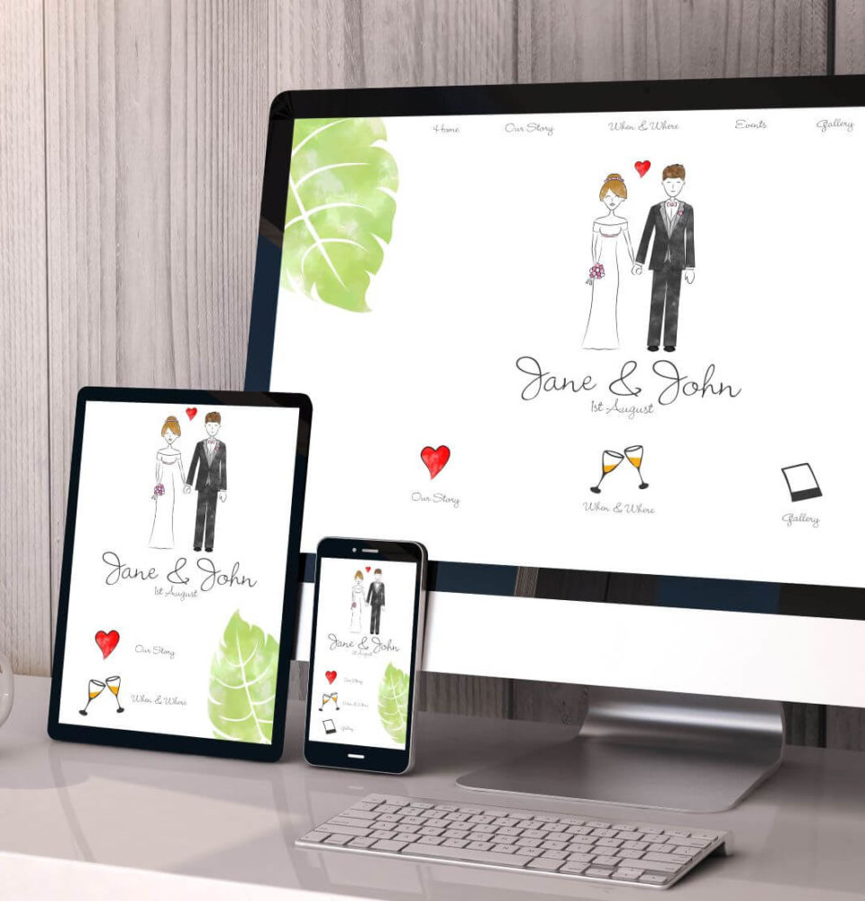 digital wedding invitation