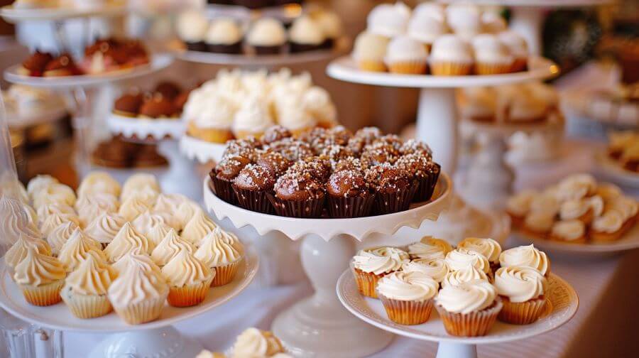 2024 Wedding Trends 3 wedding cakes and deserts
