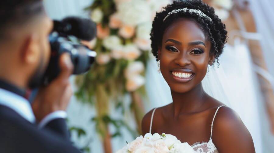 Essentials To Book In Advance When Planning A Wedding 4 beautiful bride has photo taken